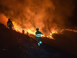 Cantabria tiene diez incendios forestales activos