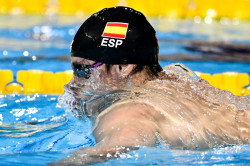 Carles Coll, séptimo del mundo en 200 braza tras empezar a ritmo de récord mundial