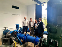 Concluyen las obras del bombeo de Somahoz, que garantizan el suministro de agua ante incidencias en la presa