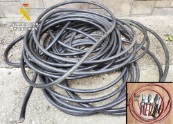 Dos detenidos por robar 70 kilos de cable de cobre de telefon&iacute;a en Val de San Vicente