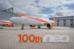 easyJet contin&uacute;a con su renovaci&oacute;n de flota tras recibir su avi&oacute;n Airbus A320neo n&uacute;mero 100 en Hamburgo