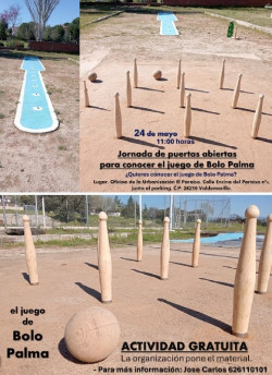  El juego del bolo palma, protagonista de una jornada de puertas abiertas este sábado