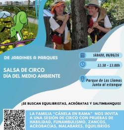 El Parque de Las Llamas acoge este s&aacute;bado un evento de animaci&oacute;n teatral al aire libre
