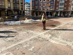 El PP de Torrelavega pide depurar responsabilidades ante el "destrozo" de la plaza Baldomero Iglesias