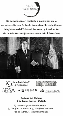 El presidente de lo Contencioso-Administrativo del Supremo participa esta noche en una tertulia en Santander