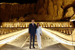 El Rey asiste a la inauguración del Gran Museo Egipcio