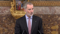 El Rey homenajea a Celorio en la v&iacute;spera de la entrega del Cervantes: "La literatura es una gran escuela de libertad"