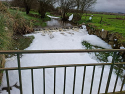 El Seprona investiga otra  aparici&oacute;n de espuma en el arroyo Otero y cuando lo encuentre no pasar&aacute; nada
