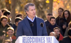 Feijóo reta a los socios del PSOE a "retratarse" porque "el sanchismo está en la cárcel" y no pueden seguir "tragando"