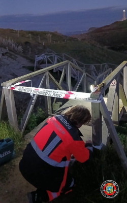 Gema Igual cierra la pasarela del Puente del Diablo en Santander hasta que sea reparada