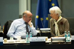 Guindos se despide del BCE "orgulloso" de no haber tenido ninguna crisis financiera durante su mandato