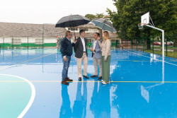 Inaugurada la remodelaci&oacute;n de la pista polideportiva de Vio&ntilde;o