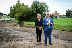 Inauguradas las obras de acondicionamiento de la margen derecha del arroyo Corrino en Queveda