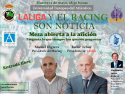Javier Tebas y Manuel Higuera protagonizan este martes una mesa abierta a la afici&oacute;n en UNEATL&Aacute;NTICO