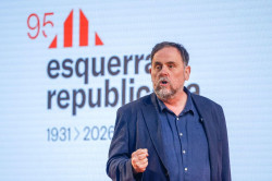 Junqueras muestra su disposici&oacute;n a apoyar presupuestos en Espa&ntilde;a y Catalu&ntilde;a pero pide al PSOE "el mismo inter&eacute;s"