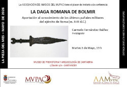 La daga romana de Bolmir, pieza del mes del MUPAC