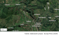 La reparaci&oacute;n de la presa Los Corrales cortar&aacute; el tr&aacute;fico de la N-611 entre Cieza y Arenas de Igu&ntilde;a hoy y ma&ntilde;ana