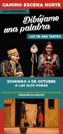 La representaci&oacute;n `Dib&uacute;jame una palabra` llega a Torrelavega de la mano de Camino Escena Norte