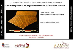 Las cer&aacute;micas pintadas de origen mesete&ntilde;o en la Cantabria romana, pieza del mes del MUPAC