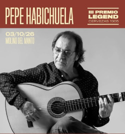 Las XIII Jornadas de Guitarra Espa&ntilde;ola Cervezas 1906 homenajean a Pepe Habichuela en Chinch&oacute;n (Madrid)