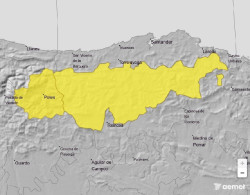 Li&eacute;bana, el centro y el Valle de Villaverde, en aviso amarillo por viento desde el lunes