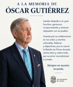 Muere &Oacute;scar Guti&eacute;rrez, la `voz` de la Batalla de Flores de Laredo