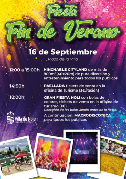 Noja despide el verano este sábado con una fiesta en la Plaza de la Villa