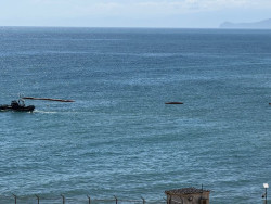 Penoso pitorreo total, se desinfla buena parte de la boya neum&aacute;tica en la frontera mar&iacute;tima del Tarajal en Ceuta