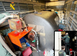  Precintado un dep&oacute;sito irregular de gasoil que daba servicio a una empresa de camiones de Medio Cudeyo