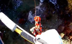 Rescatado en helicóptero un senderista de Gijón de 71 años tras sufrir una afección cardiaca en Liébana