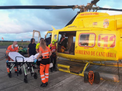 Rescatado en helic&oacute;ptero un senderista holand&eacute;s de 76 a&ntilde;os por una indisposici&oacute;n en Picos de Europa