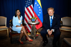 Rubio afirma que la reuni&oacute;n entre Trump y Delcy fue "breve" pero hablaron sobre econom&iacute;a y elecciones