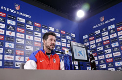 Simeone: "Soy un afortunado, he estado 14 años con futbolistas que han representado lo que me gusta del fútbol"