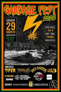 Skate, m&uacute;sica protagonizan este s&aacute;bado el Garbage Fest de Torrelavega