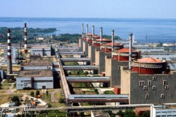 Un dron ucraniano impacta contra el edificio de una de las turbinas de la central nuclear de Zaporiyia