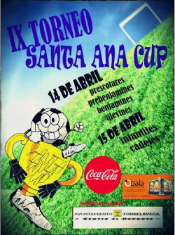 Unos 1.100 ni&ntilde;os de 72 equipos participan en la IX Santa Ana Cup en Tanos