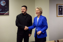 Zelenski y Von der Leyen discuten nuevas v&iacute;as de apoyo financiero y de defensa para Ucrania
