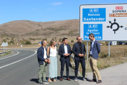 A punto de finalizar las obras de mejora del firme de la N-611 a su paso por Reinosa