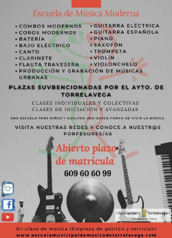 Abierto el plazo de inscripción a la Escuela de Música de Torrelavega