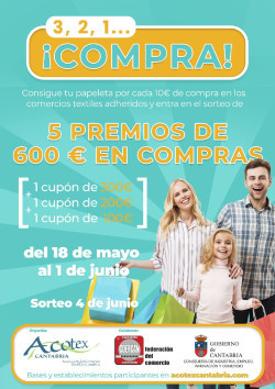 Acotex Cantabria repartir&aacute; 3.000 euros en premios entre clientes de 120 comercios