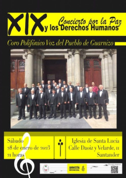 AI celebra este sábado su tradicional `Concierto por la paz y los Derechos Humanos` en la iglesia de Santa Lucía