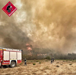 Alcaldes afectados por el incendio de la Vall d`Ebo: "Es una cat&aacute;strofe"