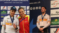 Alejandro Mart&iacute;nez y Albert Torres suman otras dos platas para Espa&ntilde;a en el Europeo de pista