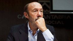 Alfredo Pérez Rubalcaba el ministro de Solares, por Pedro  Arce