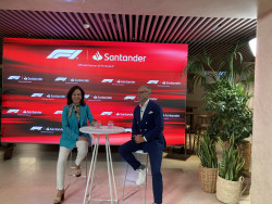 Ana Botin anunci&oacute; en la sede territorial en Cantabria del Santander que el Banco se  convertir&aacute; en patrocinador y banco oficial de la F&oacute;rmula 1 a partir de 2025