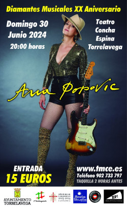 Ana Popovic act&uacute;a hoy en Torrelavega