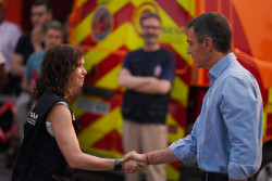 Ayuso afea a S&aacute;nchez que reclame un pacto contra emergencia clim&aacute;tica: "No es momento de dar soluciones de brocha gorda"