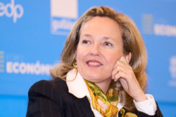 Calviño llega a Santander a apoyar al candidato a la alcaldia Daniel Fernandez y hace declaraciones