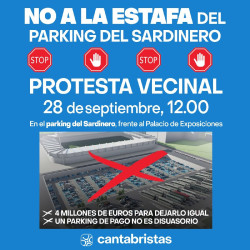 Cantabristas convoca este sábado una concentración contra el aparcamiento disuasorio del Sardinero