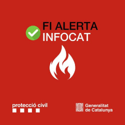 Catalunya desactiva la alerta Infocat pero mantiene el peligro muy alto por incendio en 6 comarcas